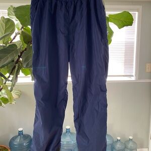 Columbia Men's Wind/Rain Pants Size L Color Navy Blue